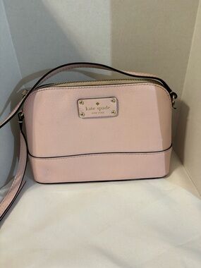 Kate Spade Wellesley Hanna dome blush pink leather crossbody purse
